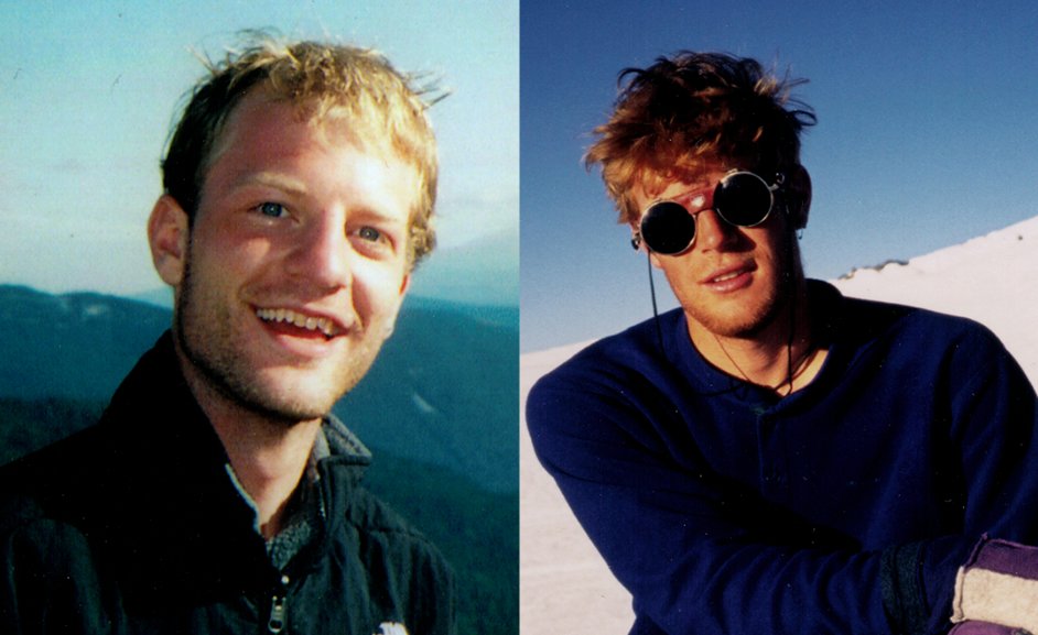 Rangers Philip Otis, left, and Sean Ryan are pictured in these photographs from Mount Rainier National Park.